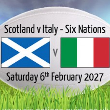 SCOTLAND V ITALY, GUINESS SIX NATIONS 2027, MURRAYFIELD STADIUM, EDINBURGH, SATURDAY 6TH FEBRUARY 2027 SCOTLAND V ITALY, GUINESS SIX NATIONS 2027, MURRAYFIELD STADIUM, EDINBURGH, SATURDAY 6TH FEBRUARY 2027